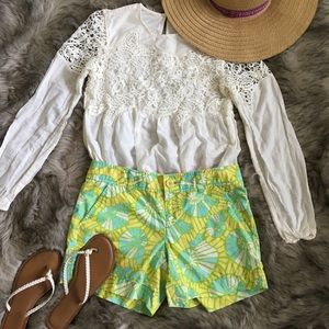 Lilly Pulitzer Snail Print Shorts